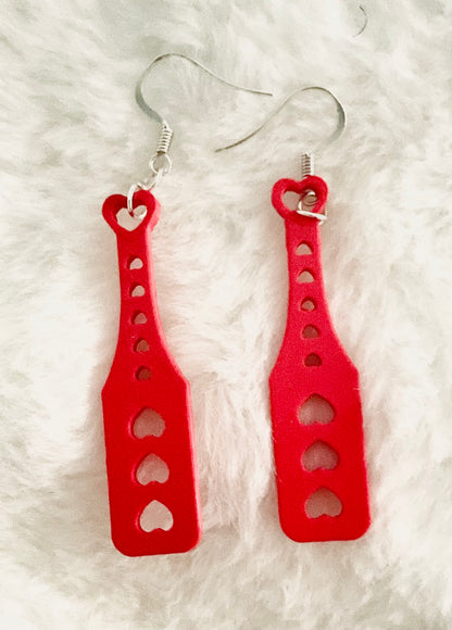 Heart Paddle Earrings