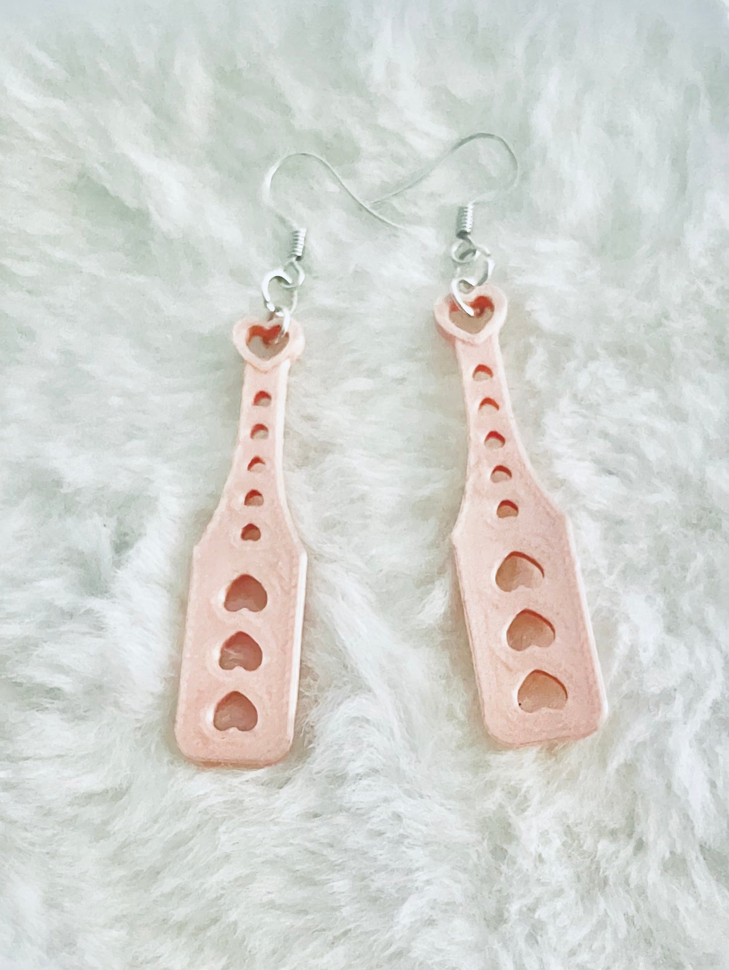 Heart Paddle Earrings