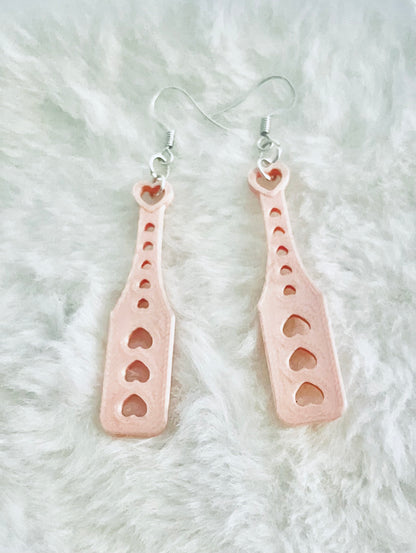 Heart Paddle Earrings